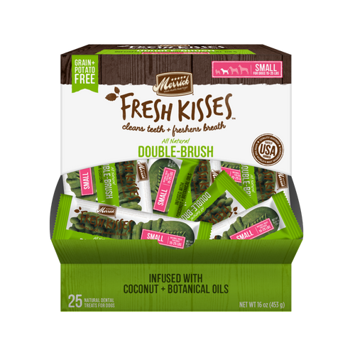 Merrick Fresh Kisses Grain Free Coconut Oil and Botanicals Small Dog Treat Box