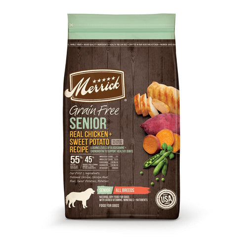 Merrick Grain Free Senior Real Chicken & Sweet Potato Recipe Dry Dog Food