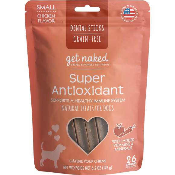 N-Bone Get Naked Grain Free Super Antioxidant Chicken Dental Dog Treats