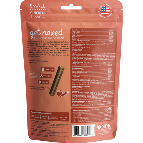 N-Bone Get Naked Grain Free Super Antioxidant Chicken Dental Dog Treats