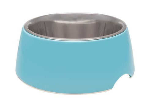 Loving Pets Electric Blue Retro Bowl