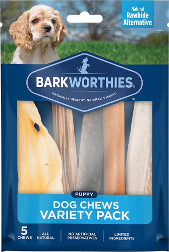 Barkworthies Dog Chew Variety Pack for Puppies & Small Breeds