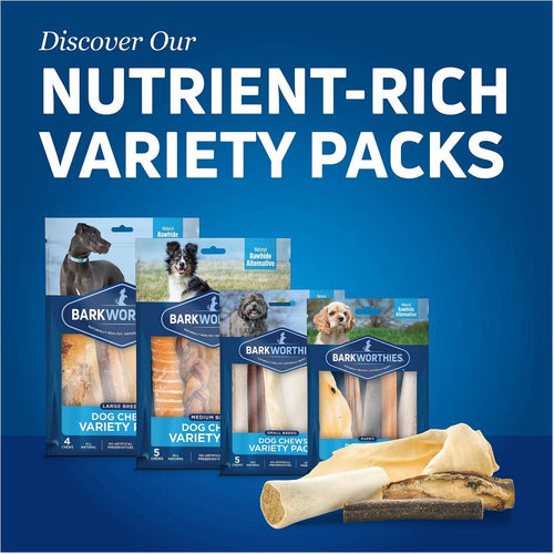 Barkworthies Dog Chew Variety Pack for Puppies & Small Breeds