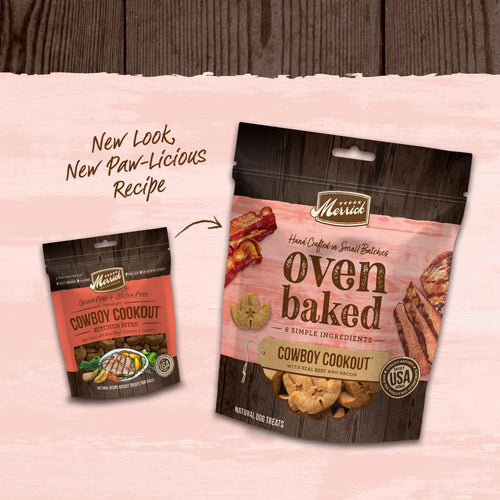 Merrick Oven Baked Cowboy Cookout Beef & Bacon Dog Treats