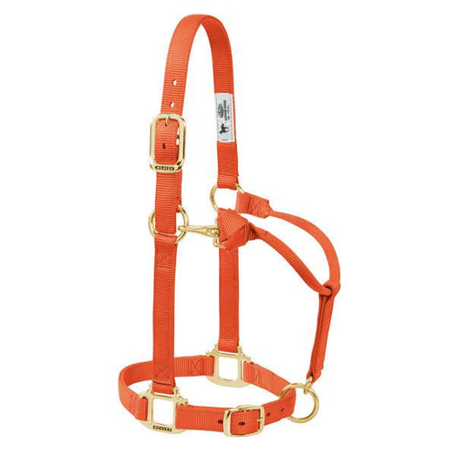 Weaver Leather Original Adjustable Chin And Throat Snap Halter Average Orange 1