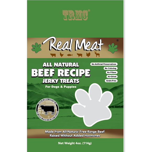 The Real Meat Company Beef Jerky Bites Dog Treats (4 oz)