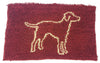 CLEAN PAWS MAT BURGUNDY 35X24