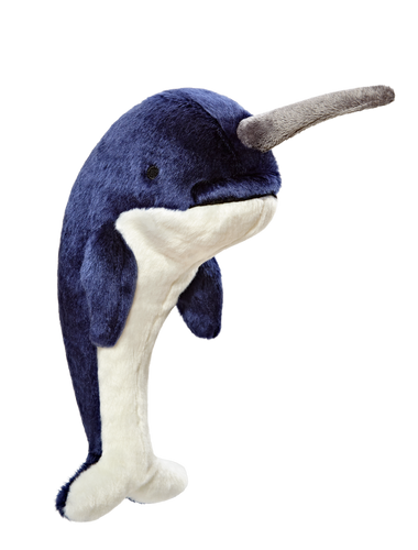 Fluff & Tuff Blue Narwhal Toy (Medium)