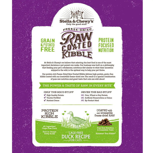 Stella & Chewy's Raw Coated Kibble Cage-Free Duck Recipe