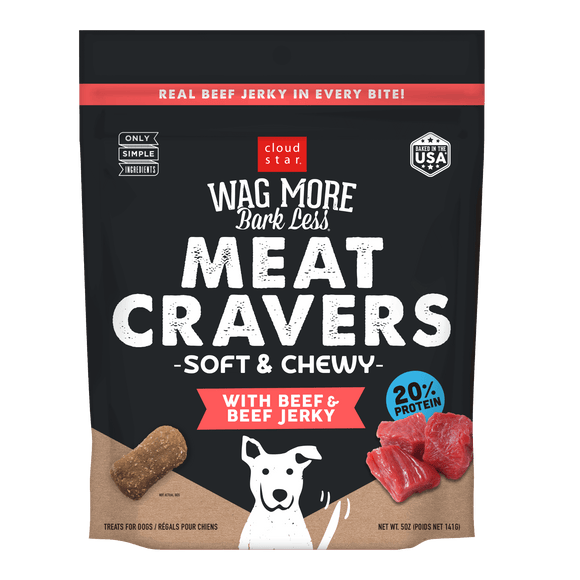 Cloud Star Wag More Bark Less Meat Cravers Soft & Chewy Beef (5-oz)