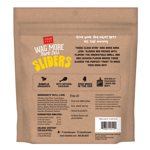 Cloud Star Wag More Bark Less Sliders BBQ Chicken Recipe (8 oz)