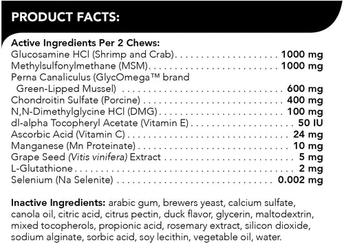 VetriScience GlycoFlex® Plus Chews for Medium and Large Dogs