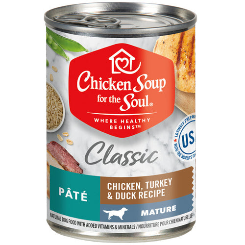 Classic Mature Dog Wet Food - Chicken, Turkey & Duck Recipe Pâté