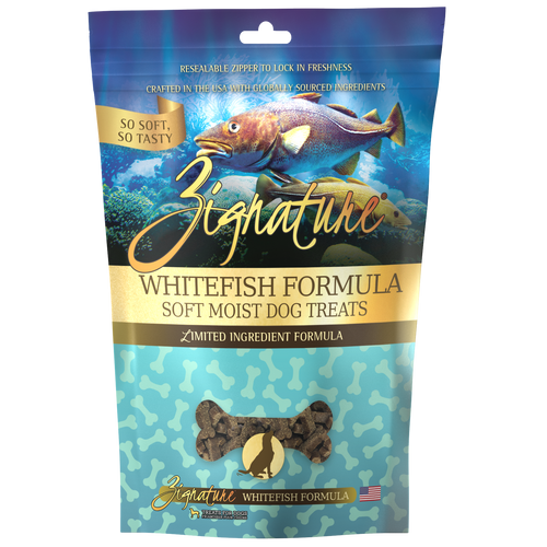 Zignature Soft Moist Dog Treats Whitefish Formula