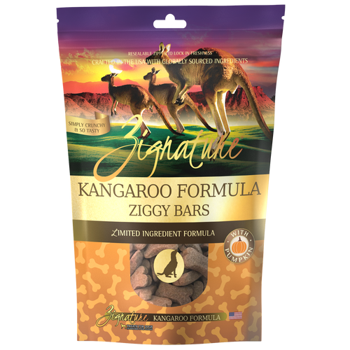 Zignature Ziggy Bars Kangaroo Formula Dog Treats