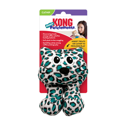 KONG Puzzlements Forage Kitty Cat Toy (One Size)