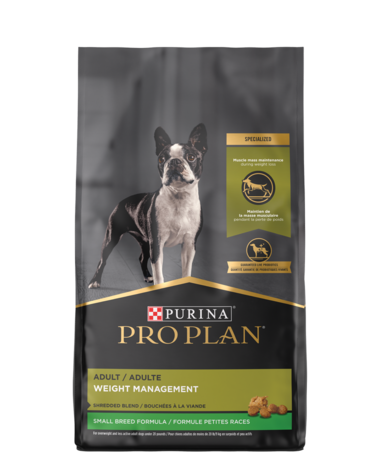Purina Pro Plan Adult Weight Management Shredded Blend Small Breed Chicken & Rice Formula