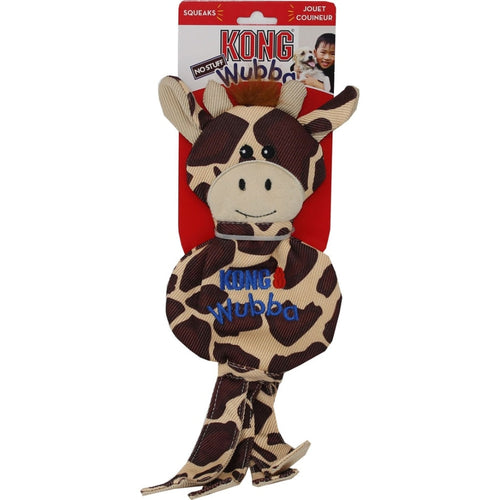 KONG WUBBA NO STUFF GIRAFFE (LG, BROWN)