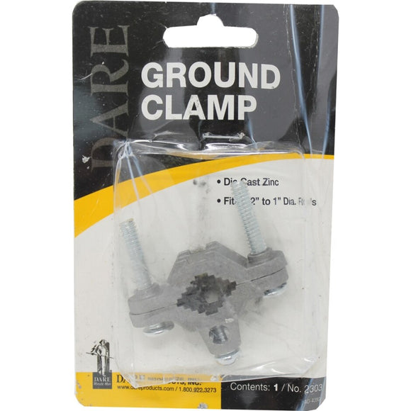 GROUND ROD CLAMP (6X4 INCH, SILVER)