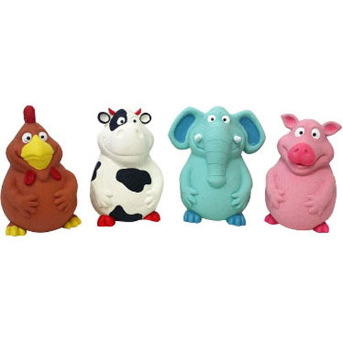 MULTIPET SQUEAKABLES LATEX POT BELLY BUDDIES