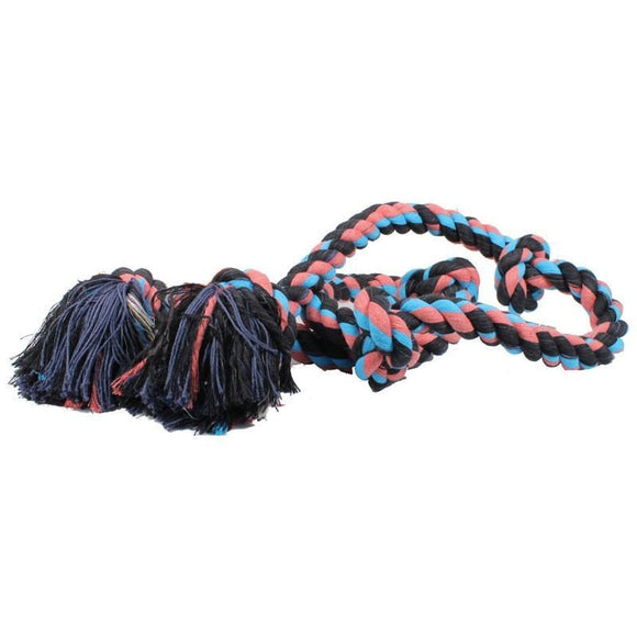 MAMMOTH FLOSSY CHEWS COLOR 5 KNOT ROPE TUG (72 IN, MULTI)