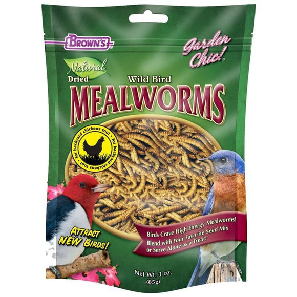 GARDEN CHIC DRIED MEALWORMS POUCH