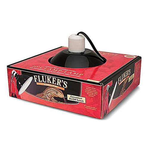 Fluker's Ceramic Clamp Lamp with Switch